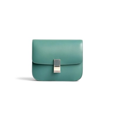 CELINE SHOULDER BAG IN TEEN CLASSIC POLISHING CALFSKIN 192523DLS.38ND (18.5*15.5*6cm)